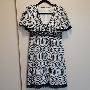 Nanette Lepore cotton eyelet dress sz 4